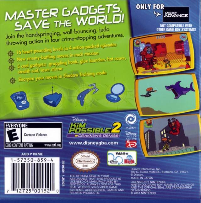 Kim Possible 2 - GameBoy Advance - Retro Island Gaming