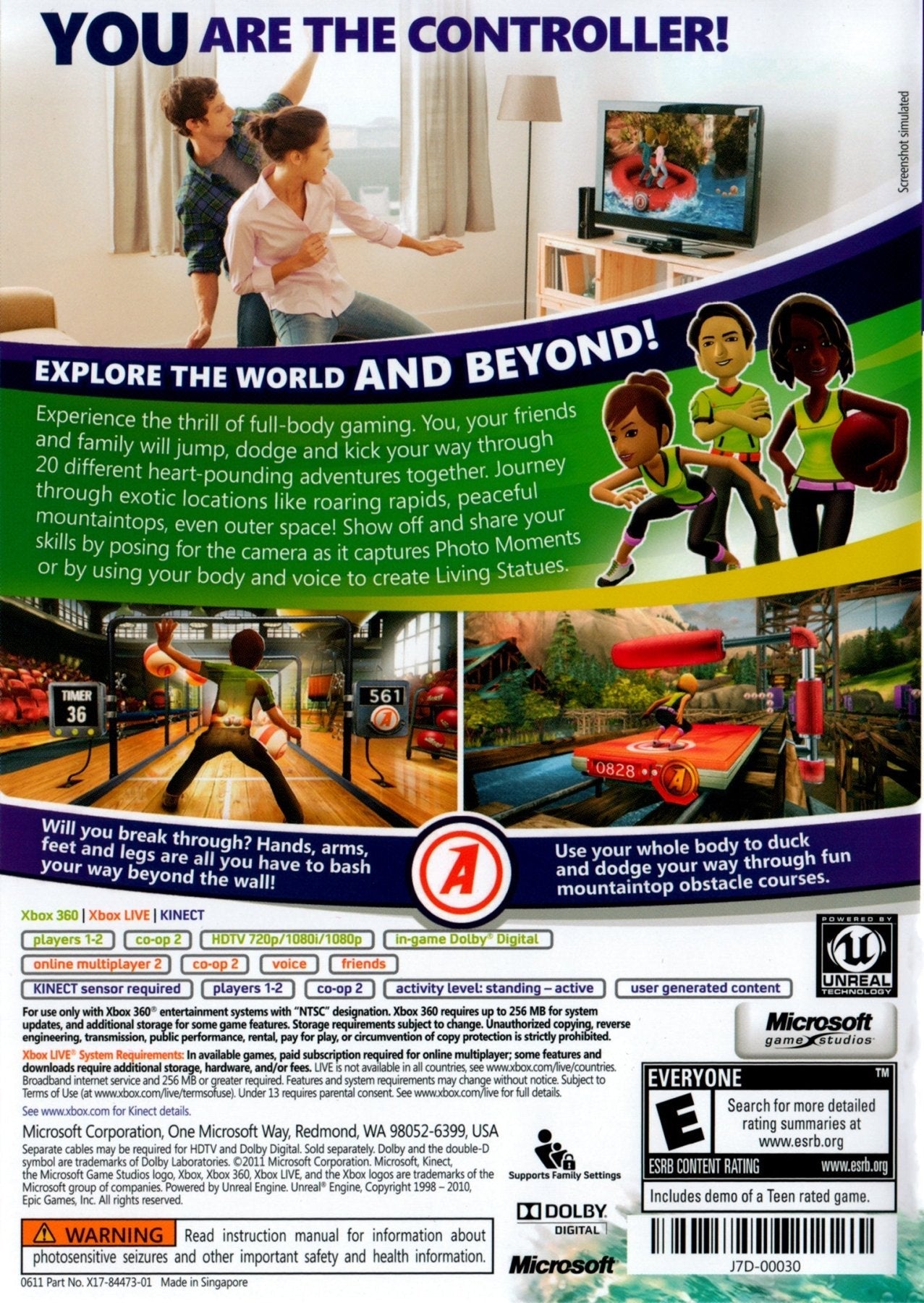 Kinect Adventures - Xbox 360 - Retro Island Gaming