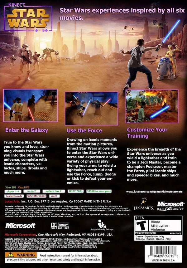 Kinect Star Wars - Xbox 360 - Retro Island Gaming