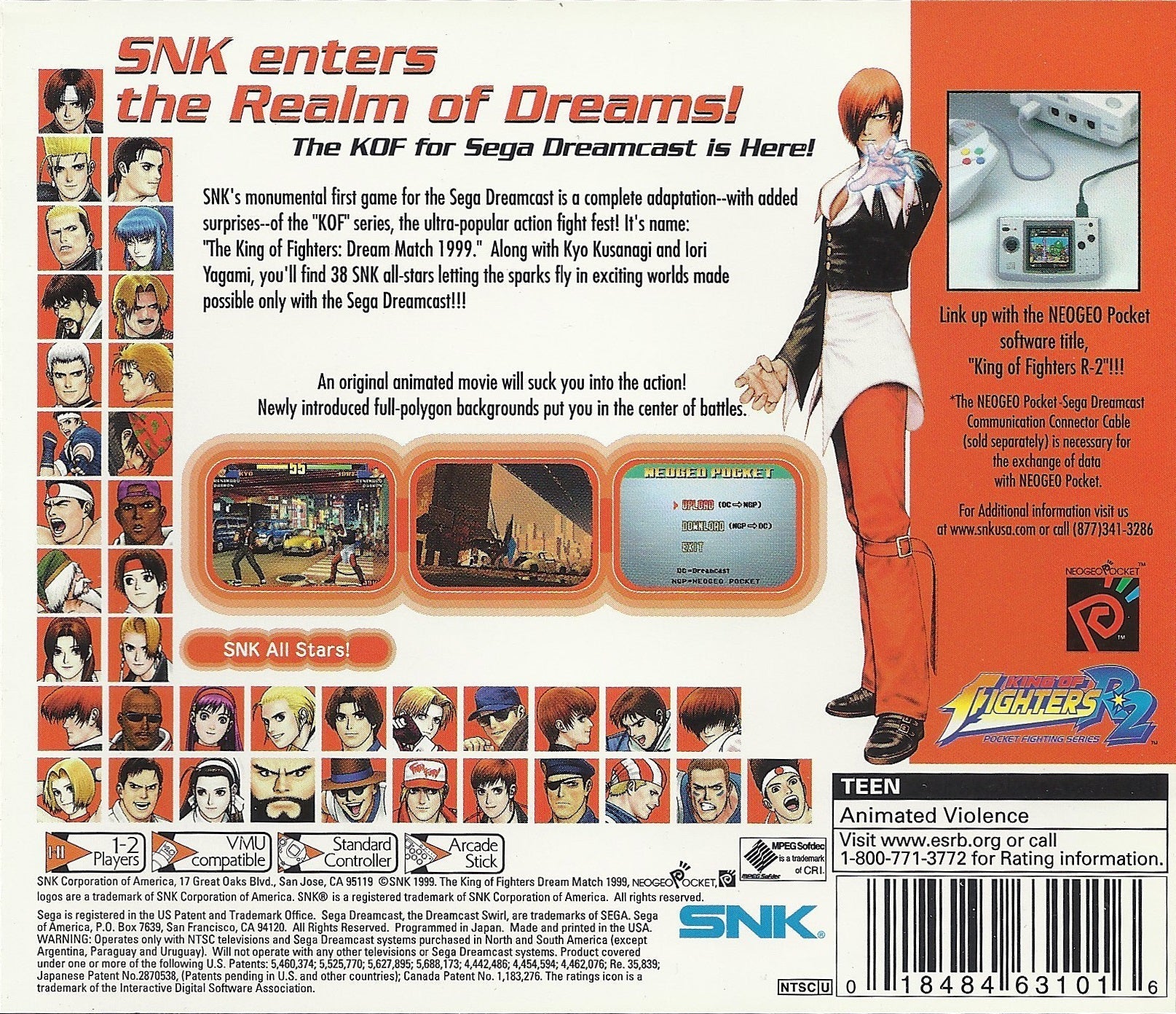 King of Fighters Dream Match '99 - Sega Dreamcast - Retro Island Gaming