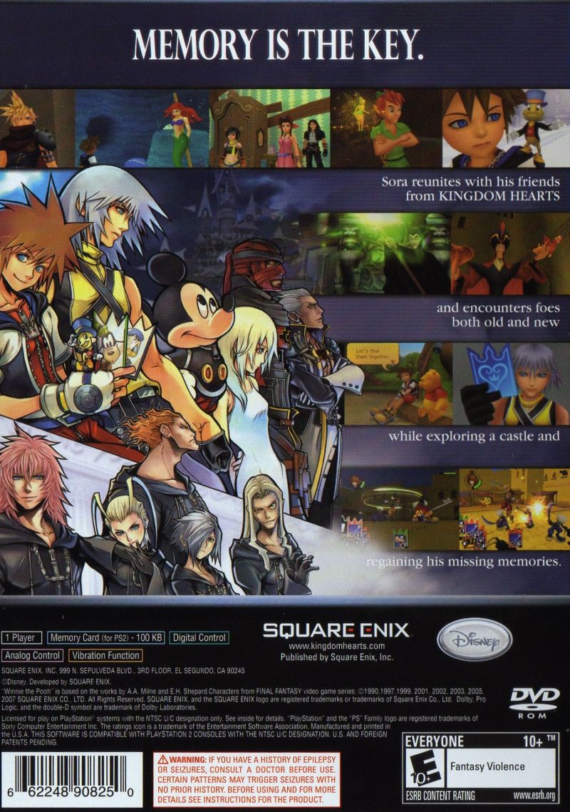 Kingdom Hearts RE Chain of Memories - Playstation 2 - Retro Island Gaming
