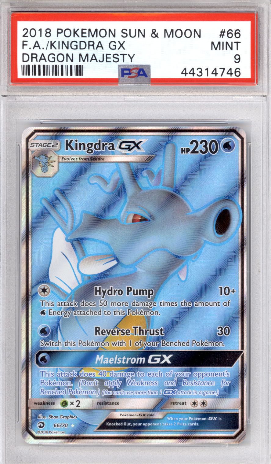 Kingdra GX #66 - Pokemon Dragon Majesty - Retro Island Gaming