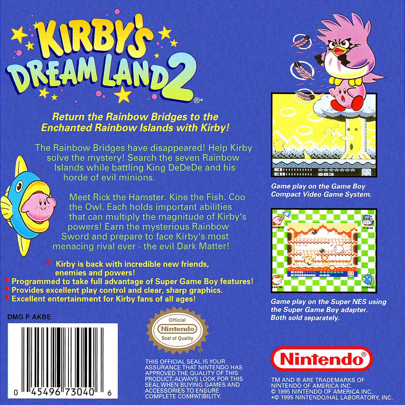 Kirby's Dream Land 2 [Player's Choice] - GameBoy – Retro Island Gaming