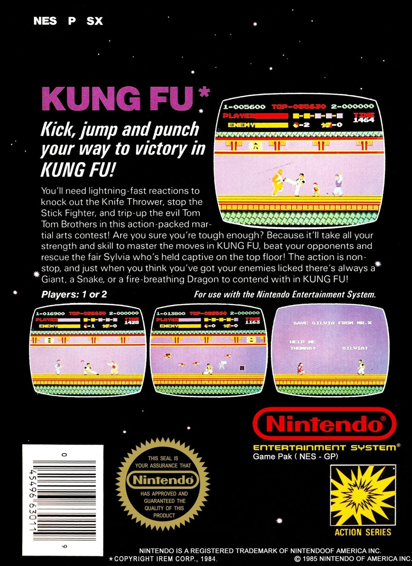Kung Fu [5 Screw] - NES - Retro Island Gaming