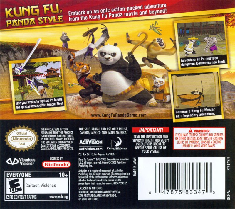Kung Fu Panda - Nintendo DS - Retro Island Gaming