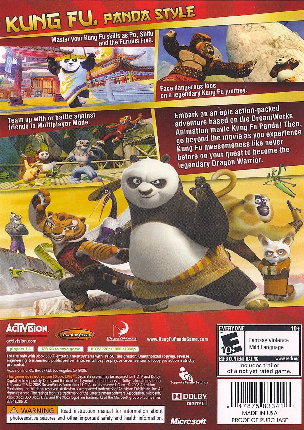 Kung Fu Panda - Xbox 360 - Retro Island Gaming