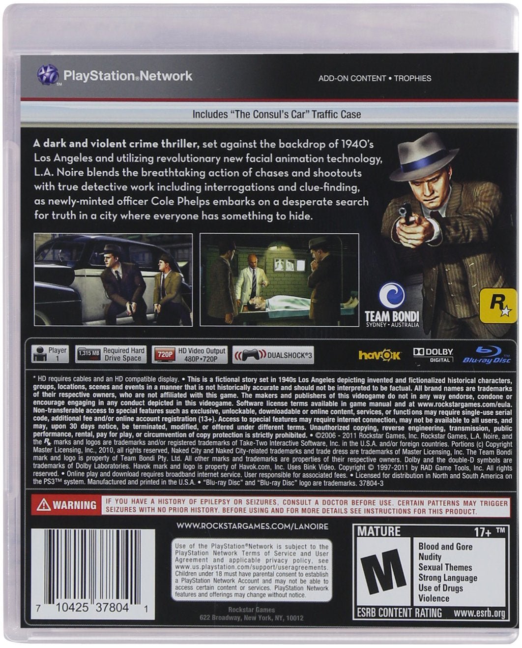 L.A. Noire [Greatest Hits] - Playstation 3 - Retro Island Gaming
