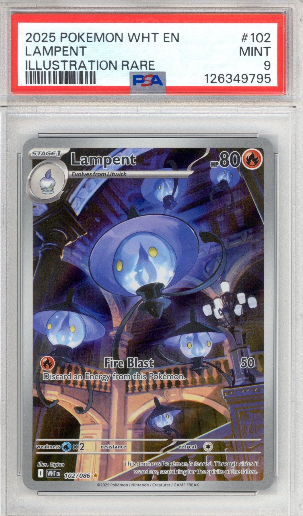 Lampent 102 - Pokemon White Flare - Retro Island Gaming