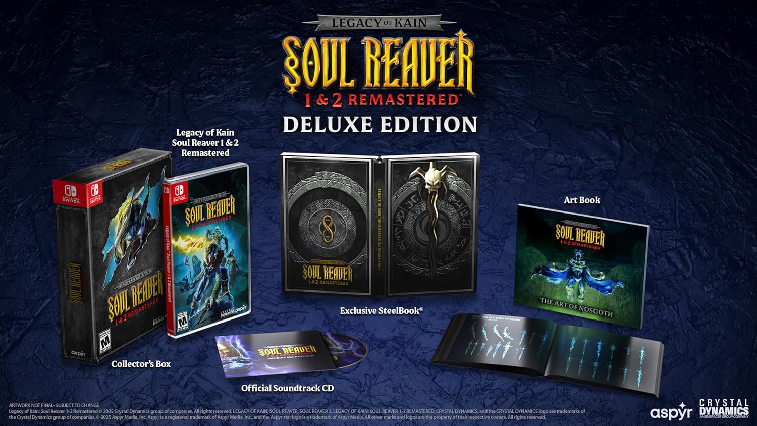 Legacy Of Kain Soul Reaver 1 & 2 Remastered [Deluxe Edition] - Nintendo Switch - Retro Island Gaming