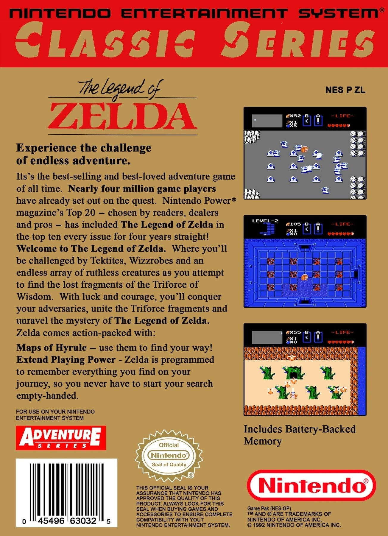 Legend of Zelda [Classic Series] - NES - Retro Island Gaming