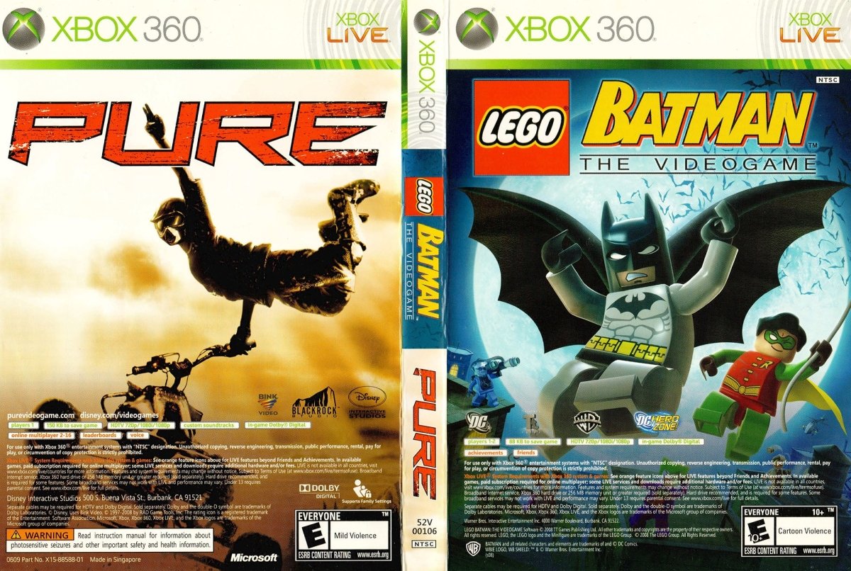LEGO Batman & Pure Double Pack - Xbox 360 - Retro Island Gaming