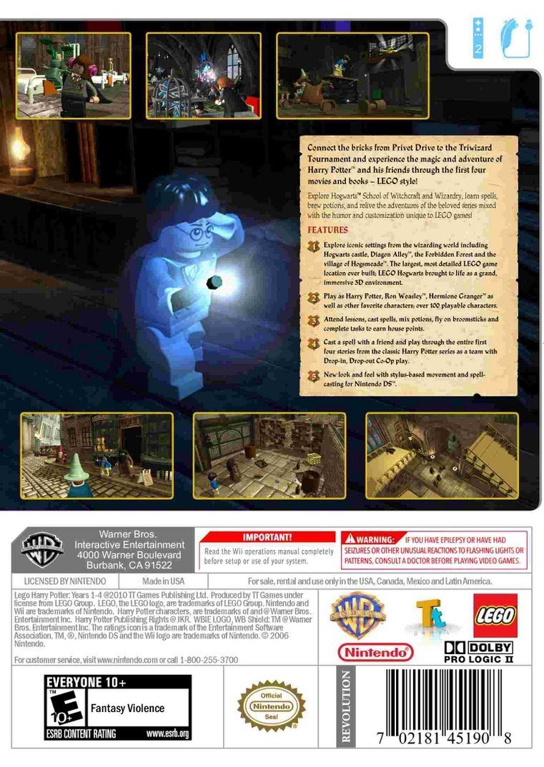 LEGO Harry Potter: Years 1 - 4 - Wii - Retro Island Gaming