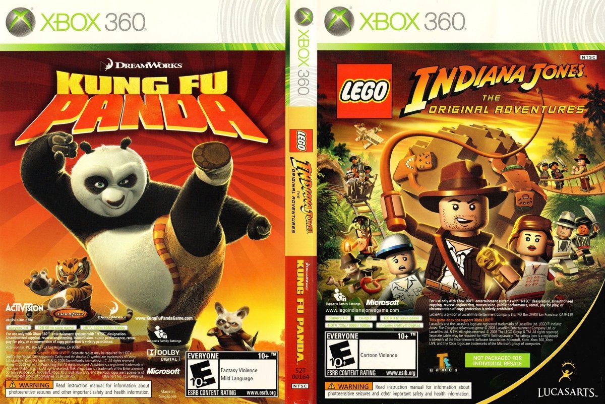 LEGO Indiana Jones and Kung Fu Panda Combo - Xbox 360 - Retro Island Gaming