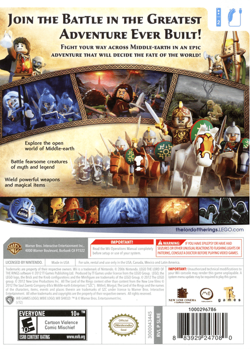 LEGO Lord Of The Rings - Wii - Retro Island Gaming