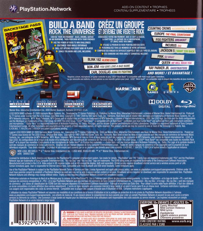 LEGO Rock Band - Playstation 3 - Retro Island Gaming