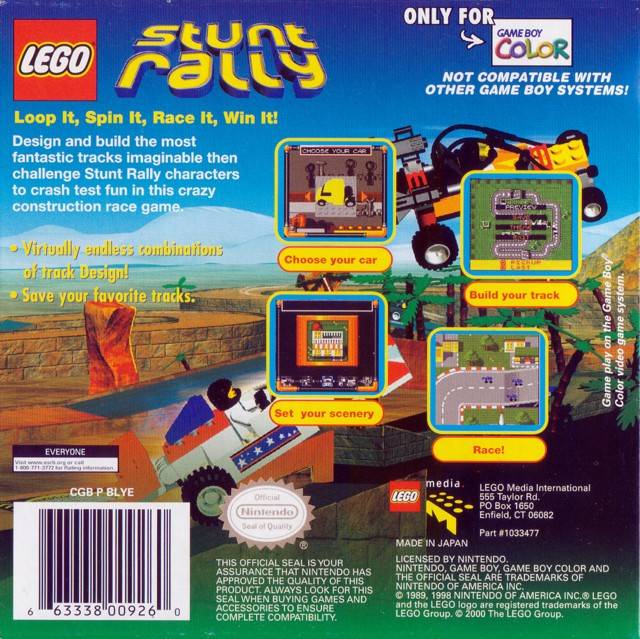 LEGO Stunt Rally - GameBoy Color - Retro Island Gaming