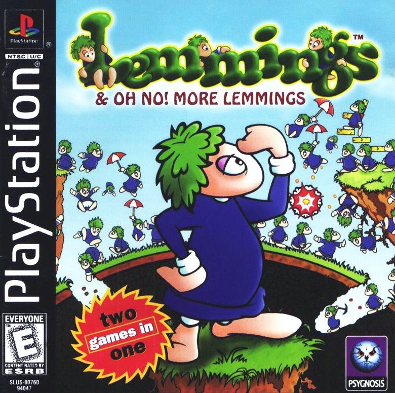 Lemmings and Oh No More Lemmings - Playstation - Retro Island Gaming