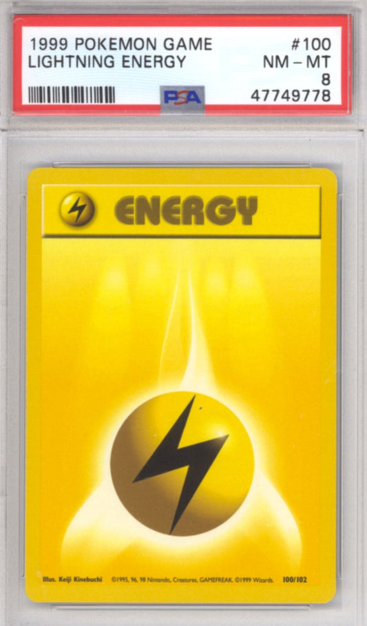 Lightning Energy #100 - Pokemon Base Set - Retro Island Gaming