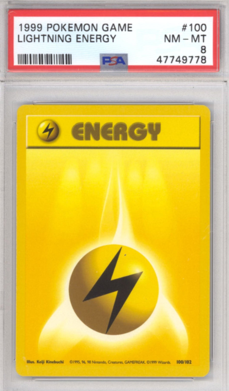 Lightning Energy #100 - Pokemon Base Set – Retro Island Gaming