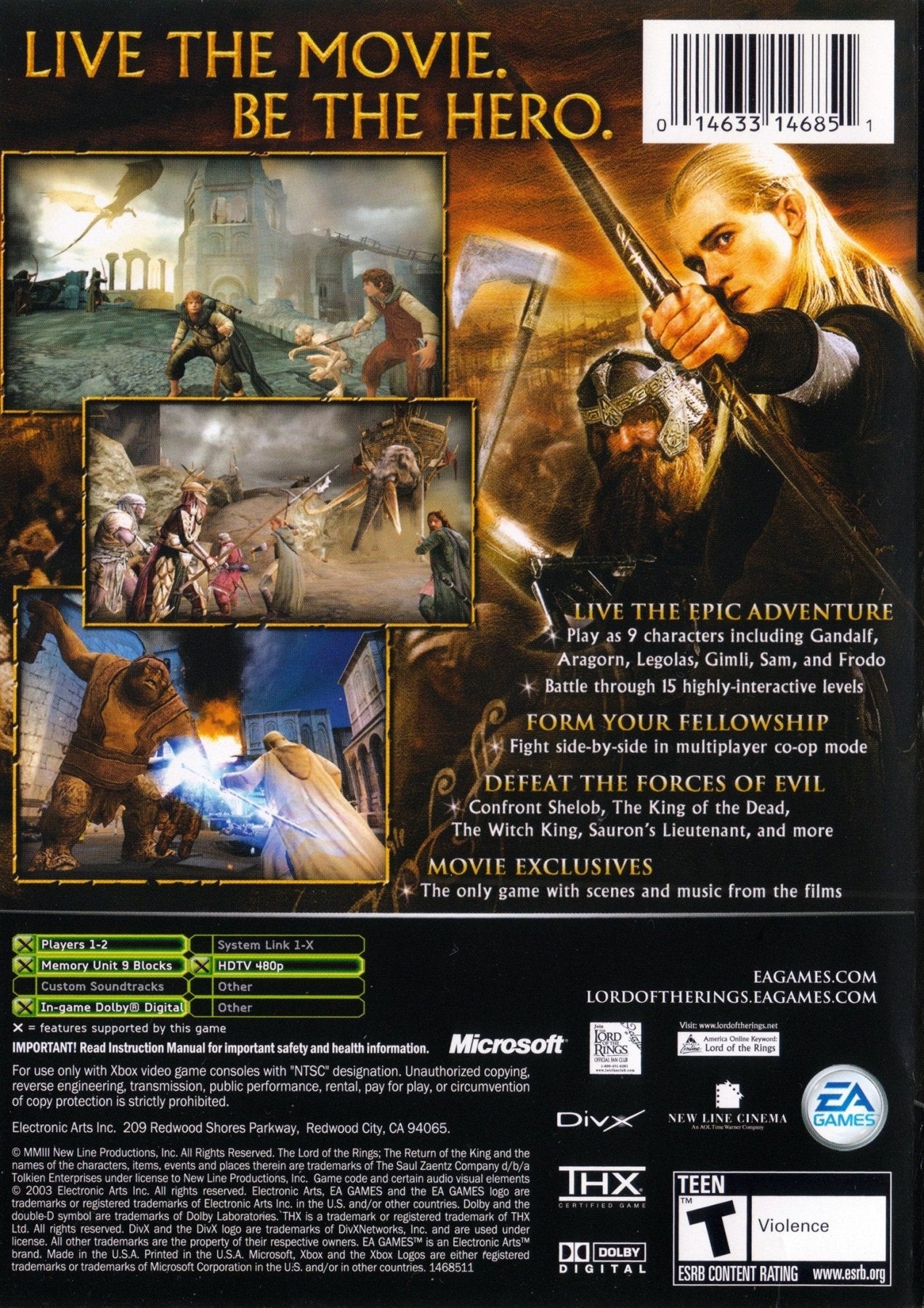 Lord of the Rings Return of the King - Xbox - Retro Island Gaming