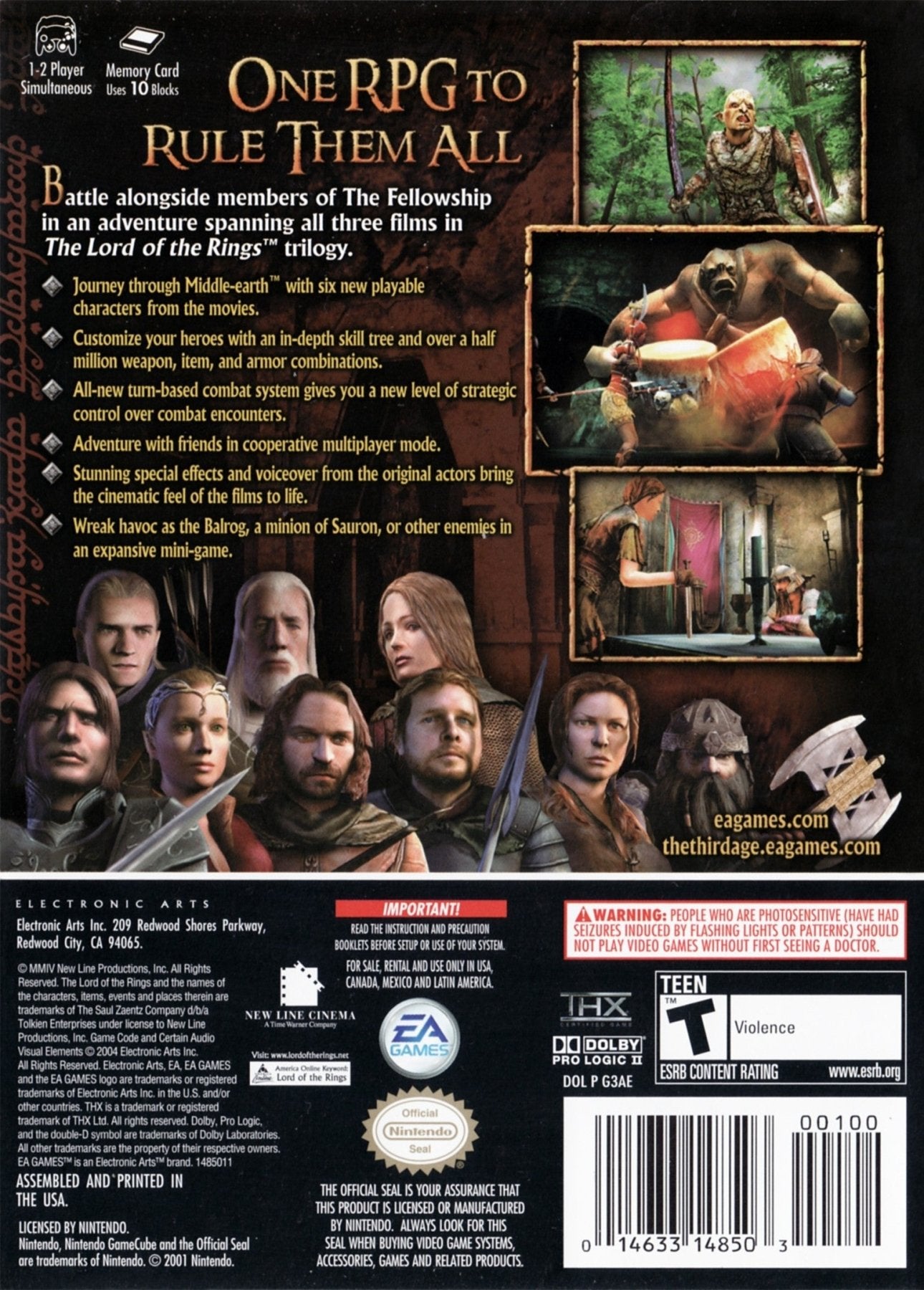 Lord of the Rings: The Third Age - Gamecube - Retro Island Gaming