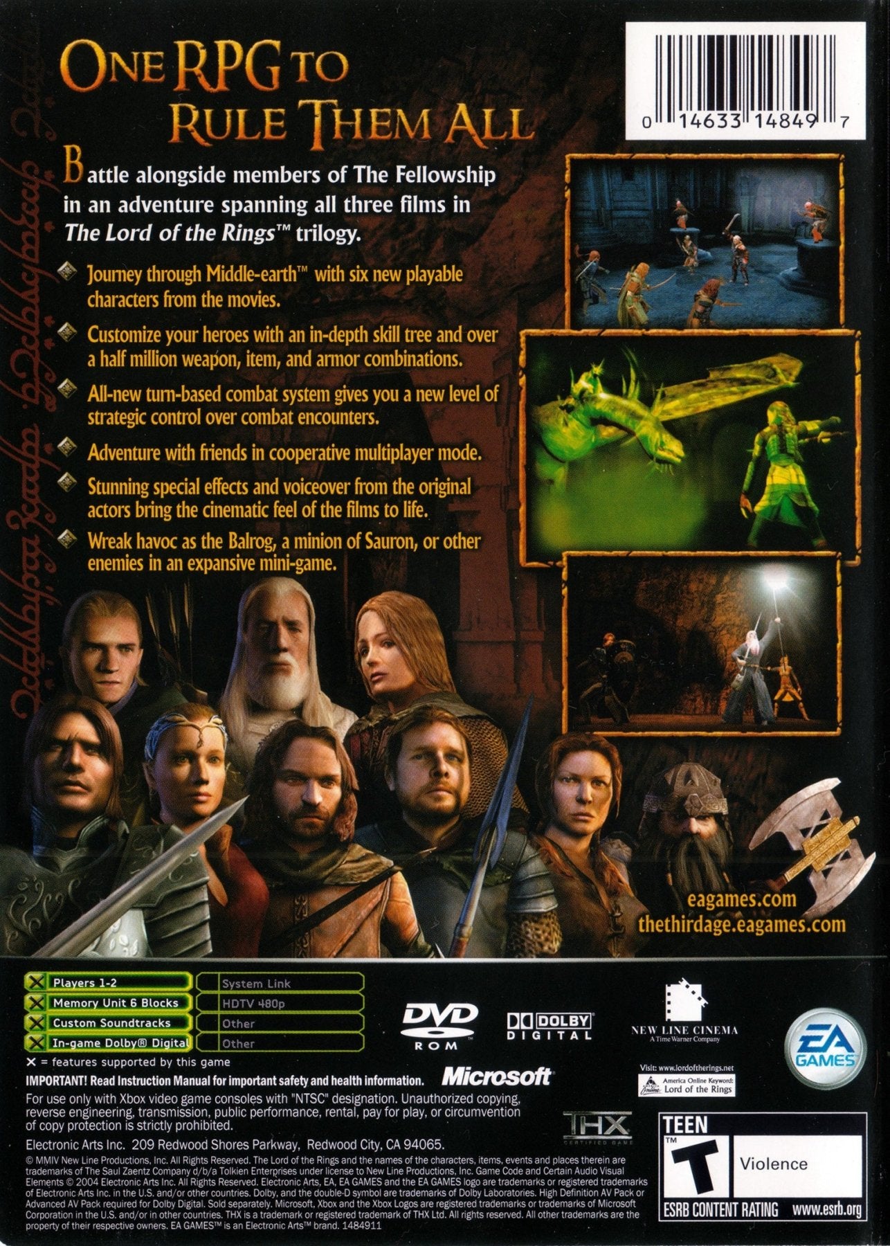 Lord of the Rings: The Third Age - Xbox - Retro Island Gaming