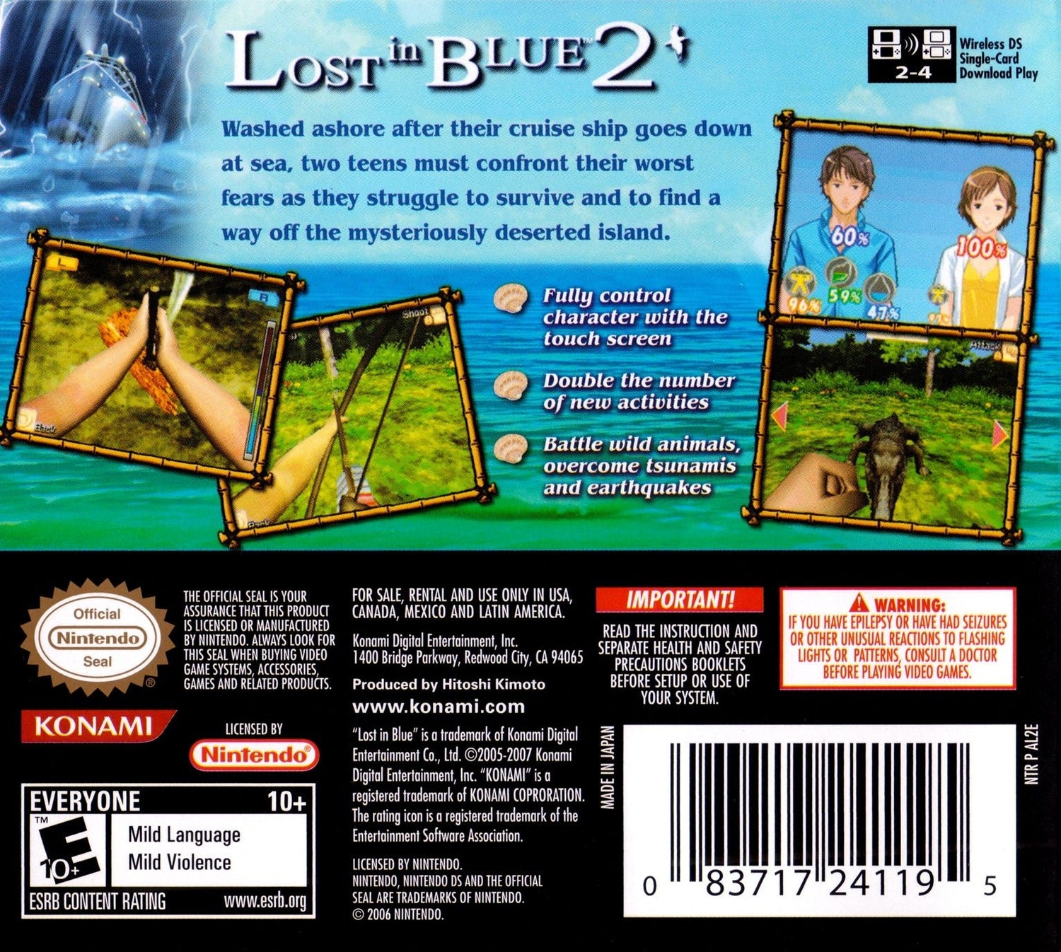 Lost in Blue 2 - Nintendo DS - Retro Island Gaming