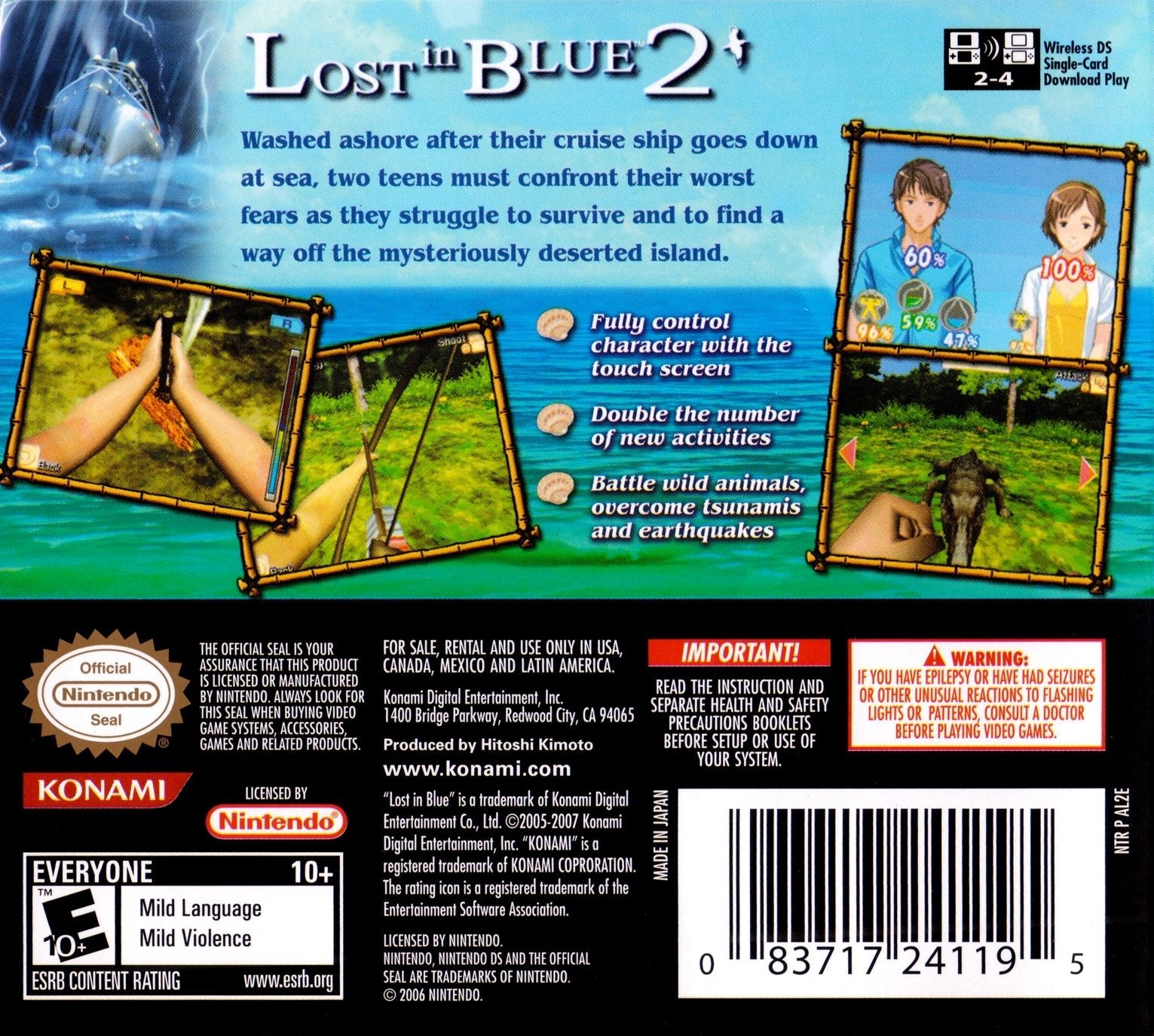 Lost in Blue 2 - Nintendo DS - Retro Island Gaming