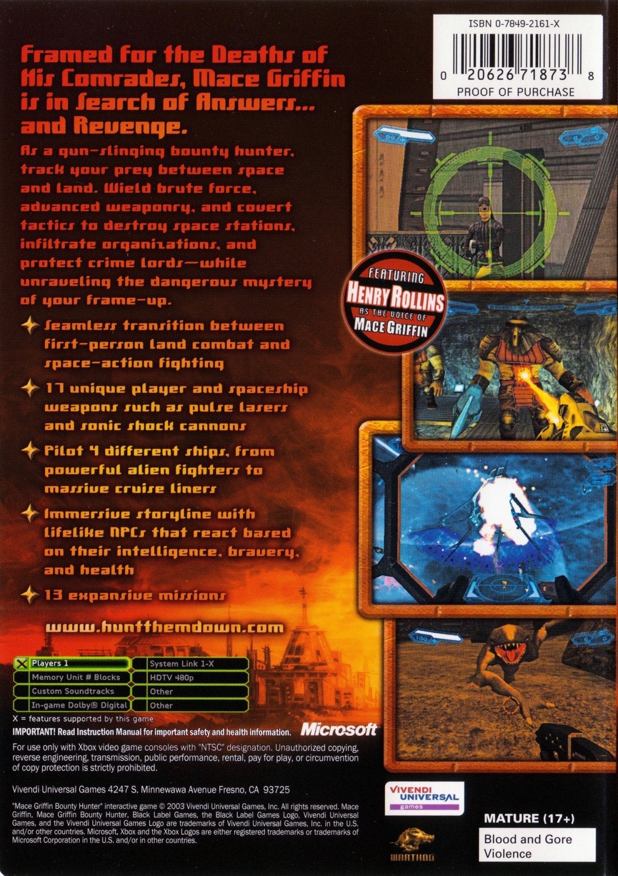 Mace Griffin Bounty Hunter - Xbox - Retro Island Gaming