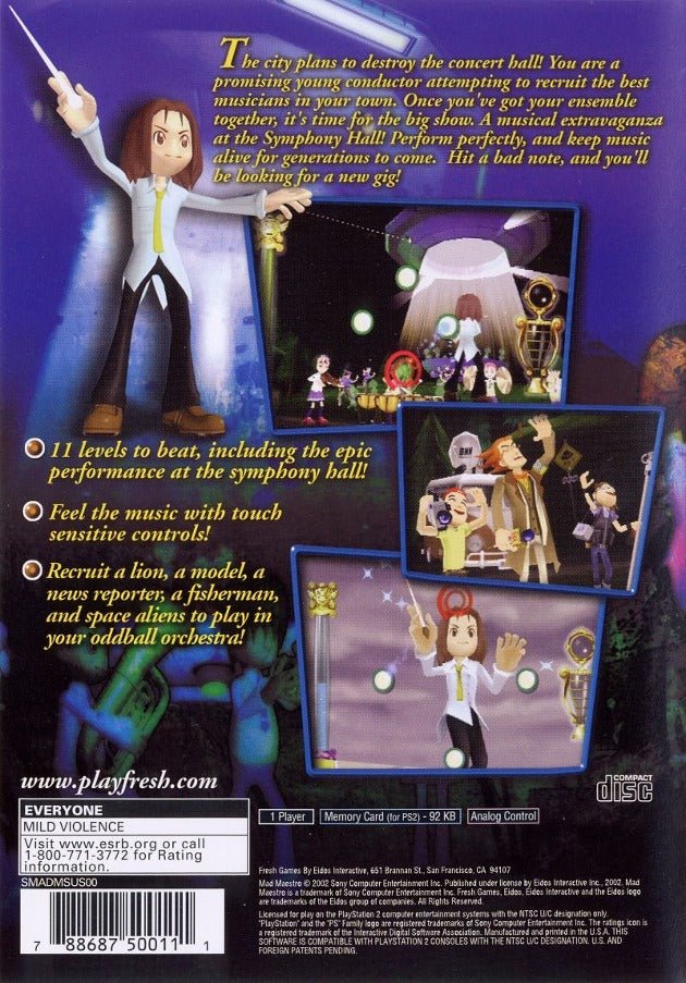 Mad Maestro - Playstation 2 - Retro Island Gaming