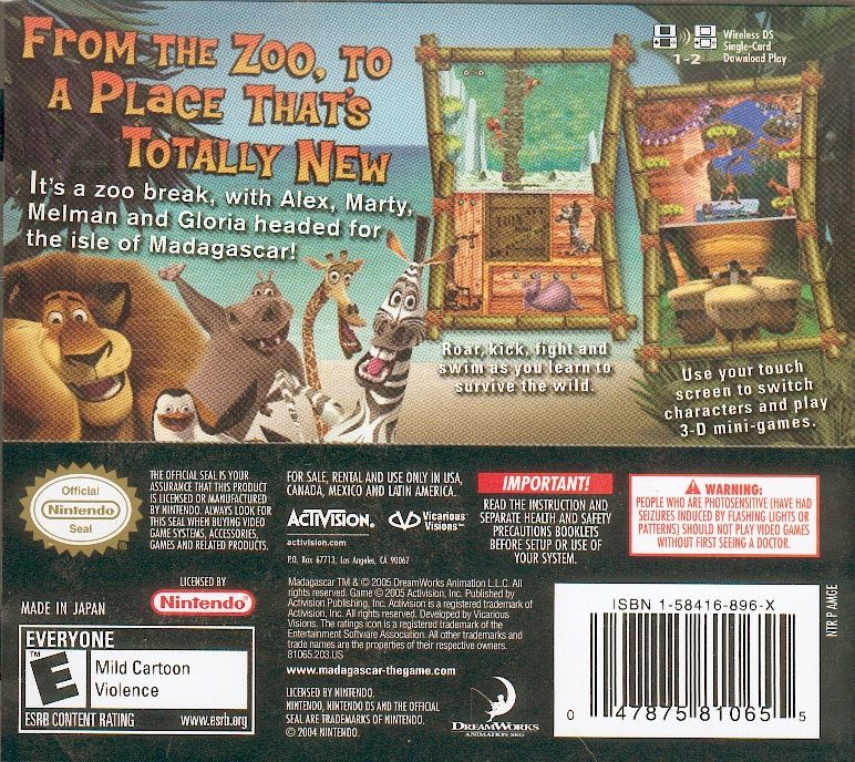 Madagascar - Nintendo DS - Retro Island Gaming