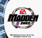 Madden 2002 - GameBoy Color - Retro Island Gaming