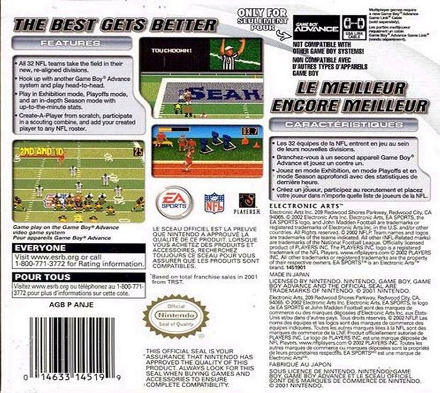 Madden 2003 - GameBoy Advance - Retro Island Gaming