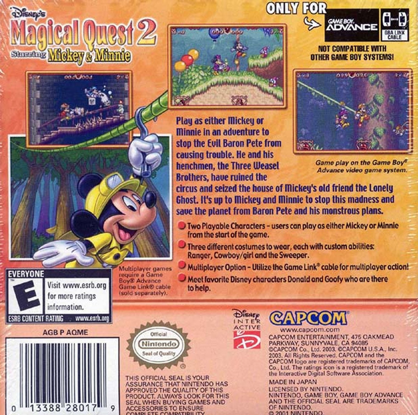 Magical Quest 2 Starring Mickey and Minnie - GameBoy Advance - Retro Island Gaming