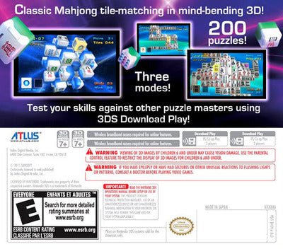 Mahjong Cub3d - Nintendo 3DS - Retro Island Gaming