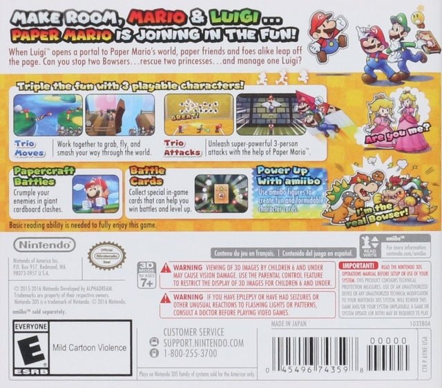 Mario & Luigi: Paper Jam - Nintendo 3DS - Retro Island Gaming
