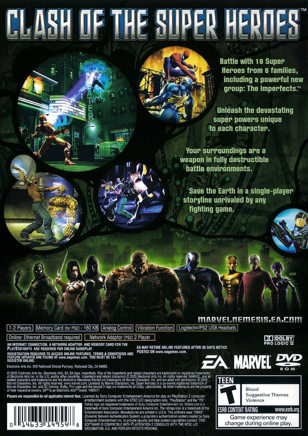 Marvel Nemesis Rise of the Imperfects [Greatest Hits] - Playstation 2 - Retro Island Gaming