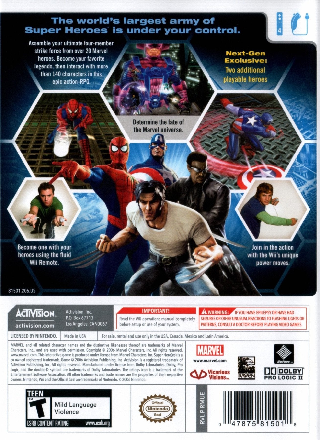 Marvel Ultimate Alliance - Wii - Retro Island Gaming