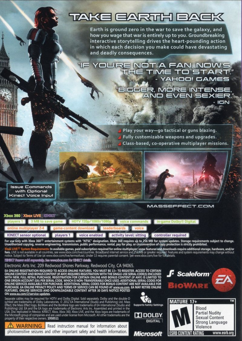 Mass Effect 3 [N7 Collector's Edition] - Xbox 360 - Retro Island Gaming