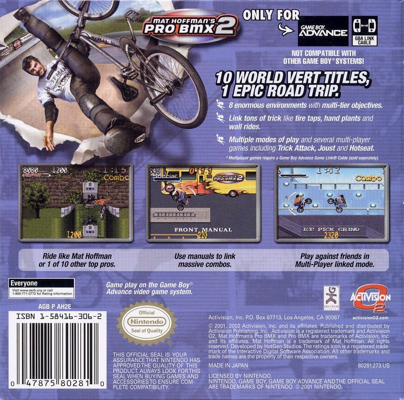 Mat Hoffman's Pro BMX 2 - GameBoy Advance - Retro Island Gaming