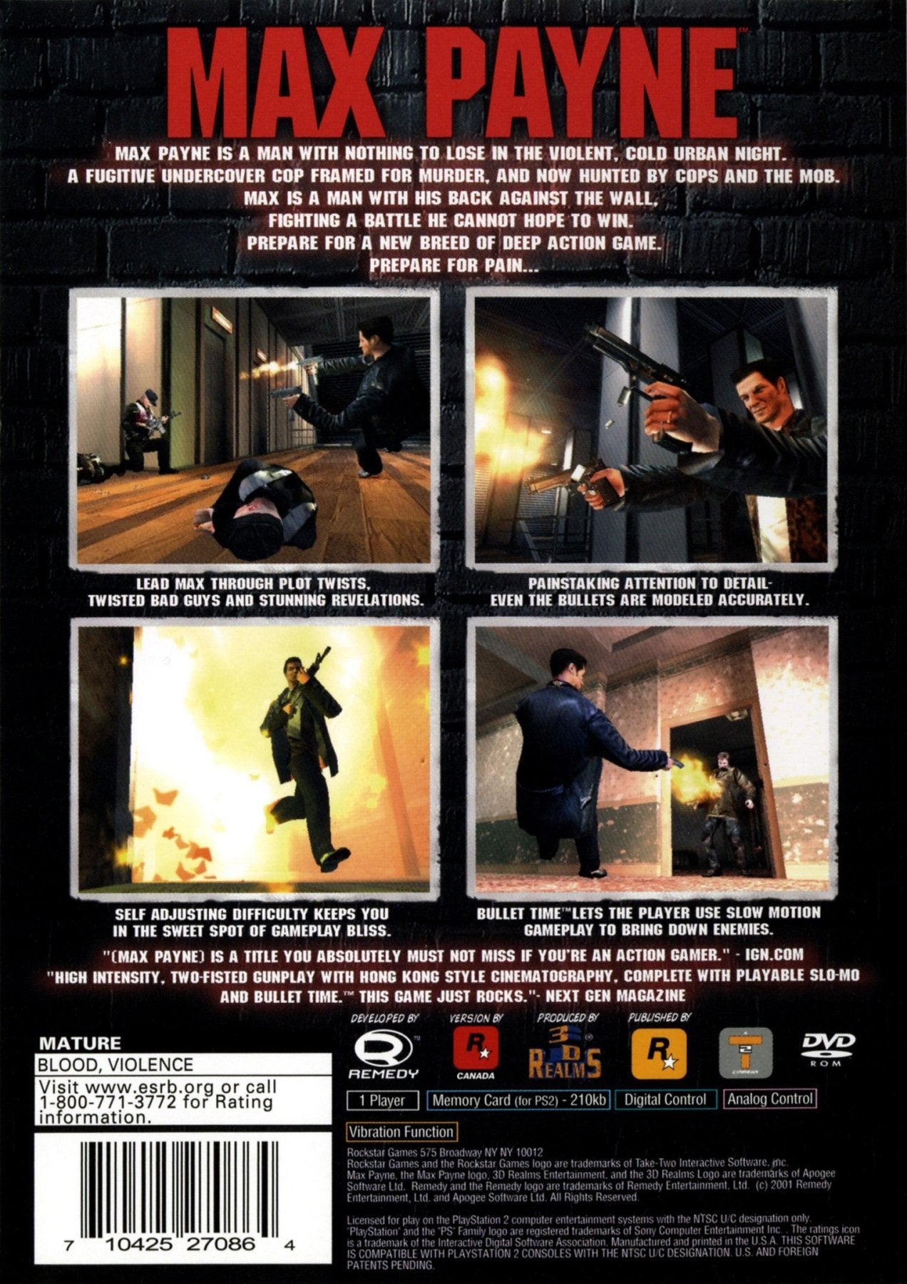 Max Payne - Playstation 2 - Retro Island Gaming