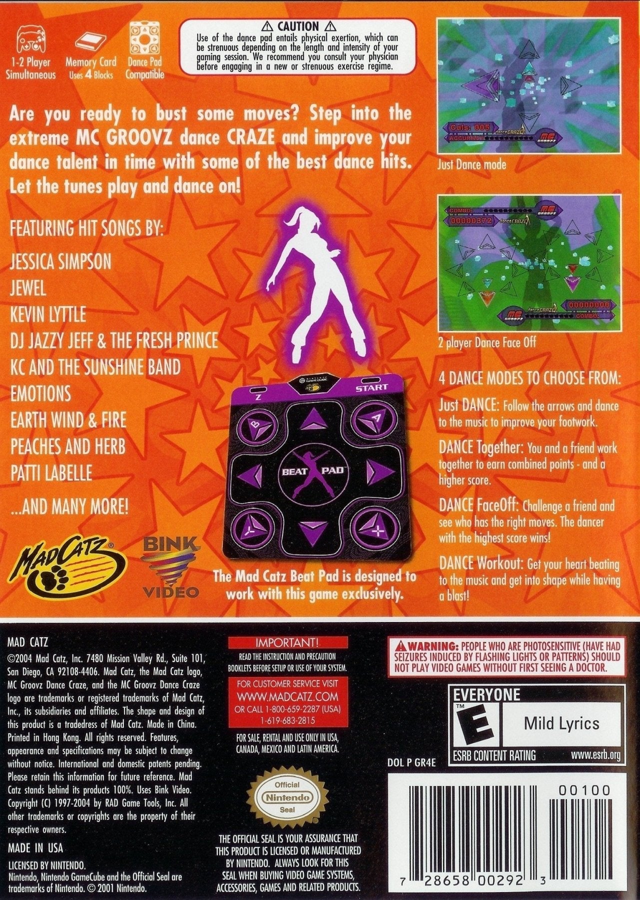 MC Groovz Dance Craze - Gamecube - Retro Island Gaming