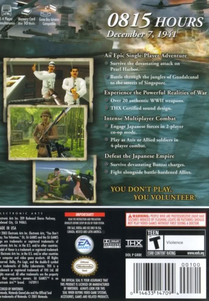 Medal of Honor Rising Sun [Player's Choice] - Gamecube - Retro Island Gaming