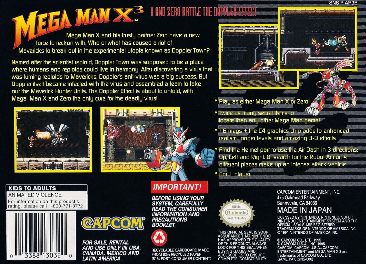 Mega Man X3 - Super Nintendo - Retro Island Gaming