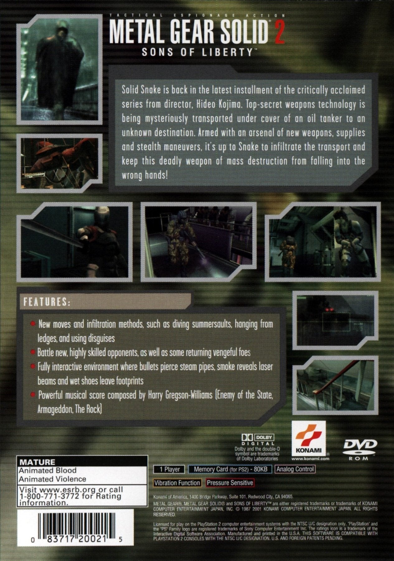 Metal Gear Solid 2 [Greatest Hits] - Playstation 2 - Retro Island Gaming