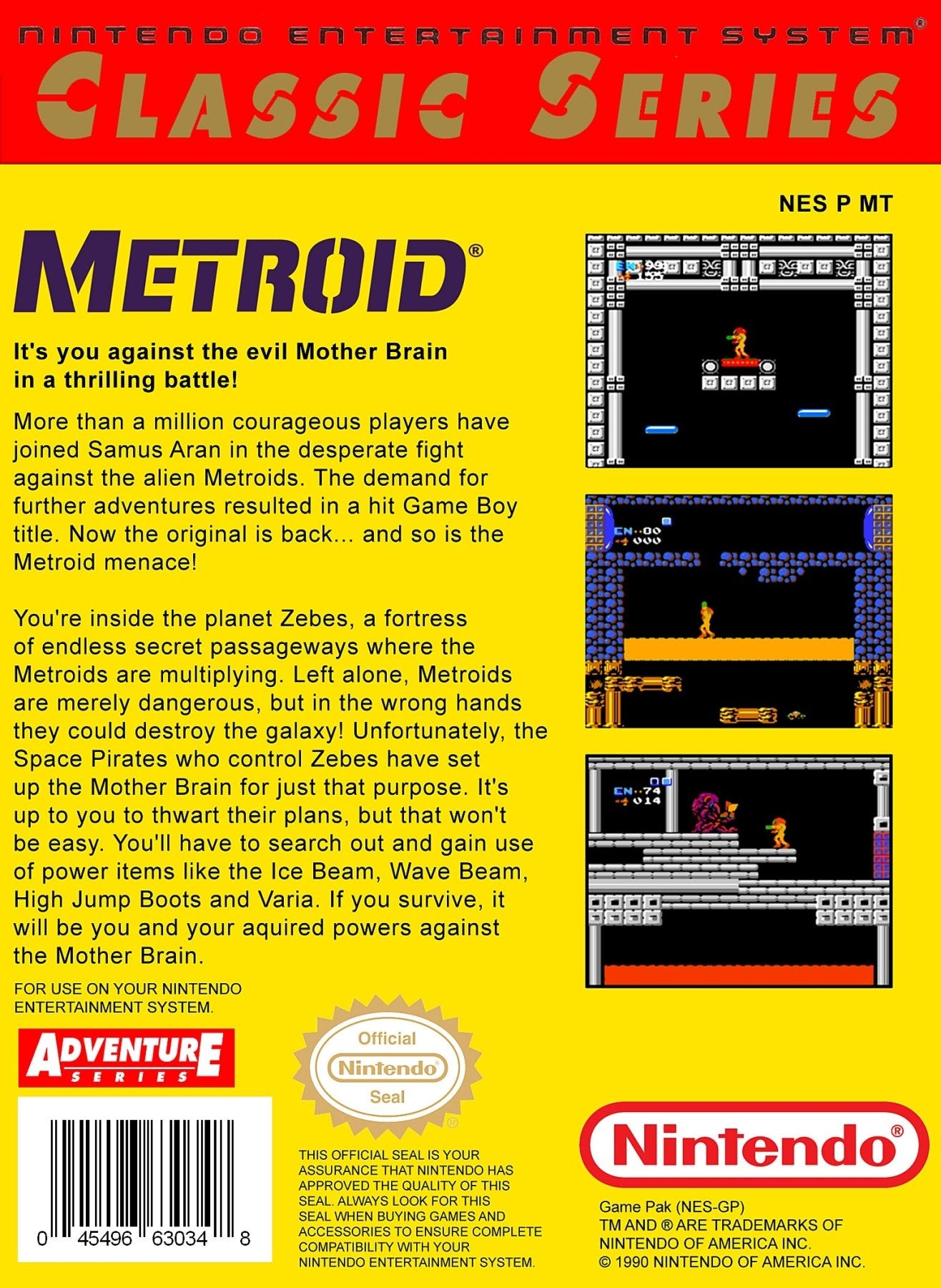 Metroid [Yellow Label] - NES - Retro Island Gaming