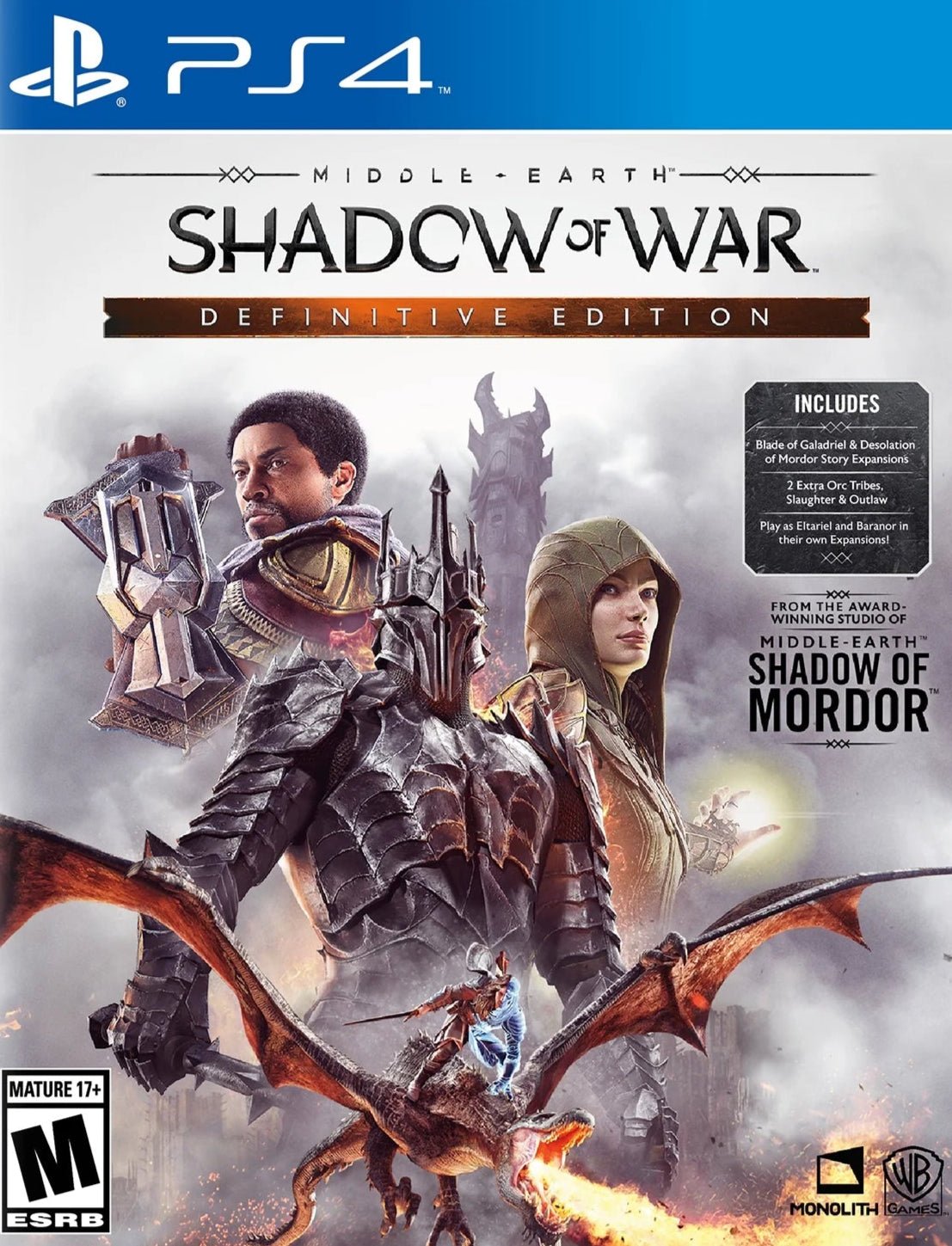 Middle Earth: Shadow Of War [Definitive Edition] - Playstation 4 - Retro Island Gaming