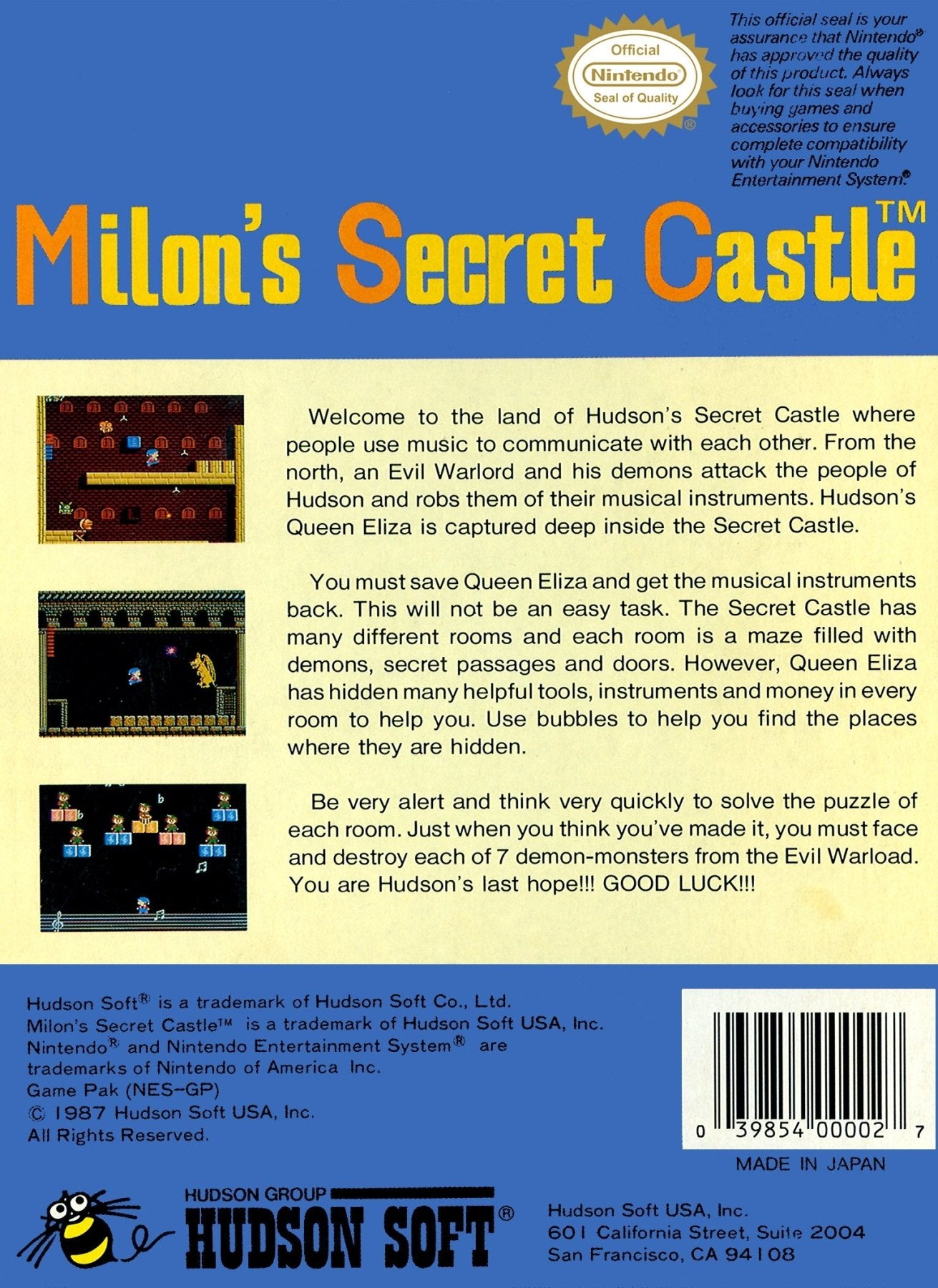 Milon's Secret Castle - NES - Retro Island Gaming