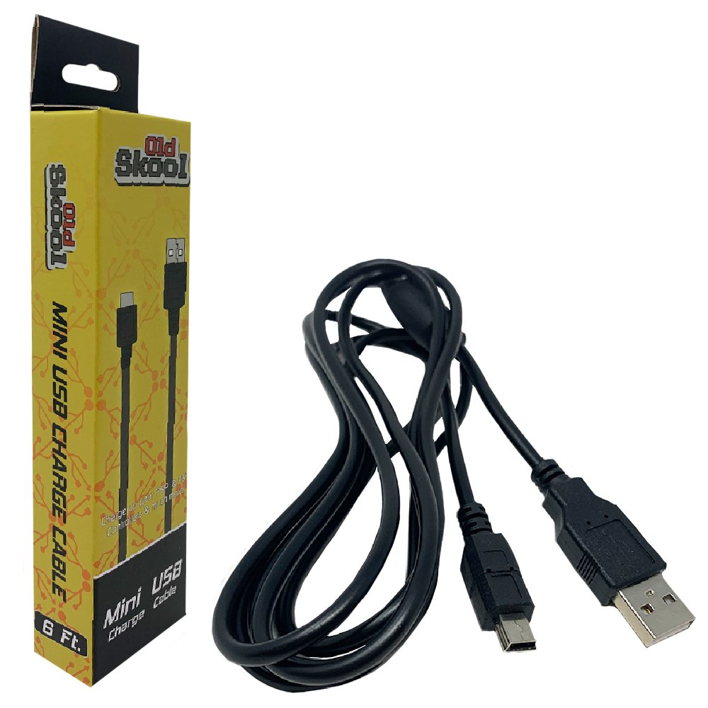Mini USB Cable - Old Skool - Retro Island Gaming