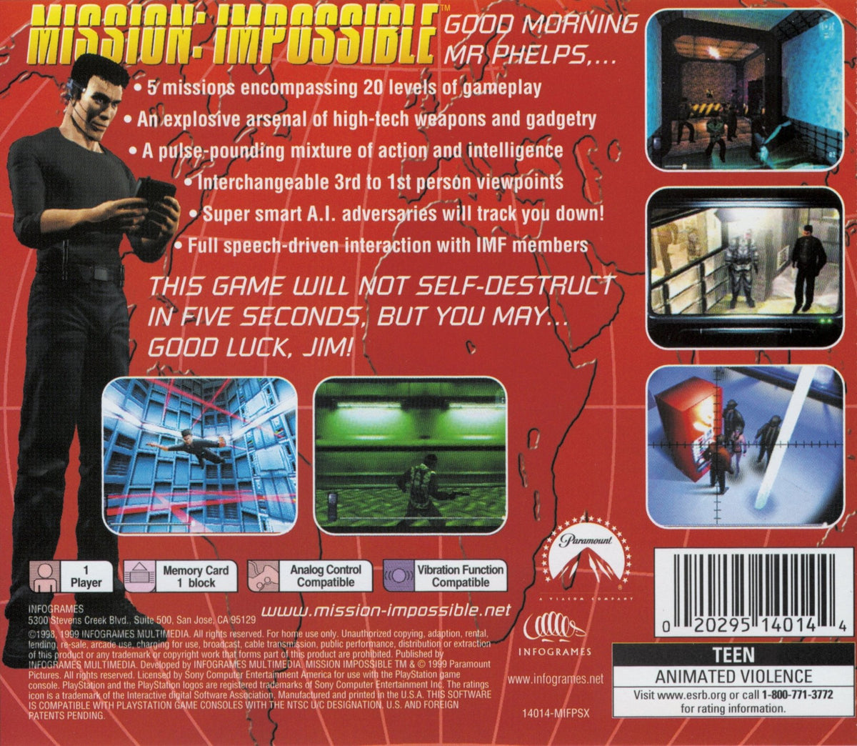 Mission Impossible - Playstation - Retro Island Gaming
